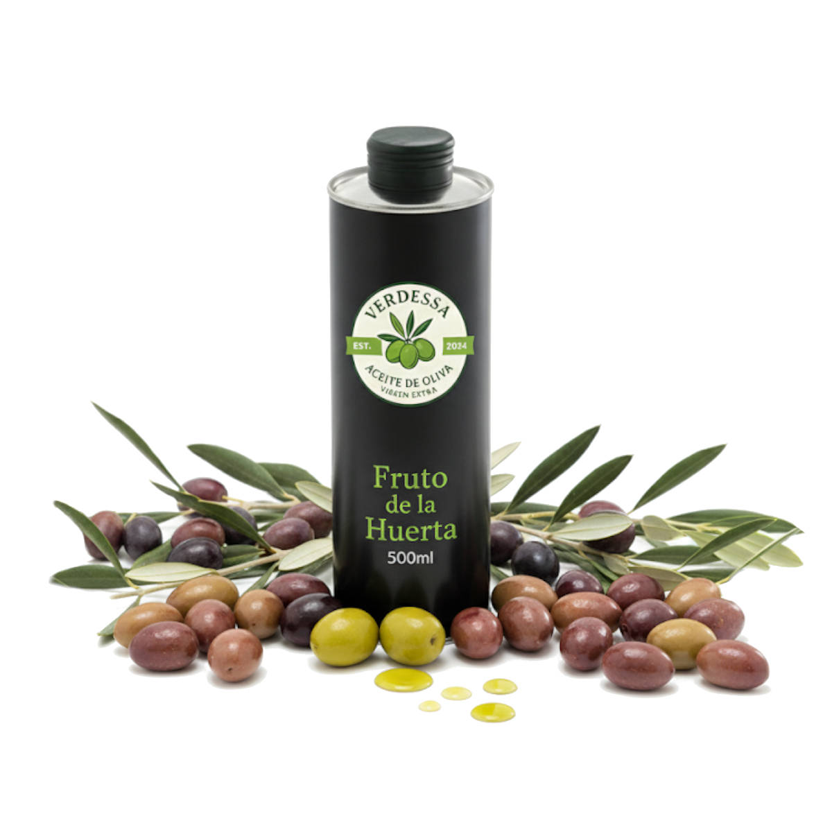Olivenöl Fruto de la Huerta 500ml - Extra Virgin - Ungefiltert (Ernte 2025)