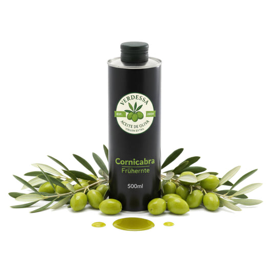 Olivenöl Cornicabra 500ml  Frühernte 2025 - Extra Virgin - Handgeerntet, Ungefiltert